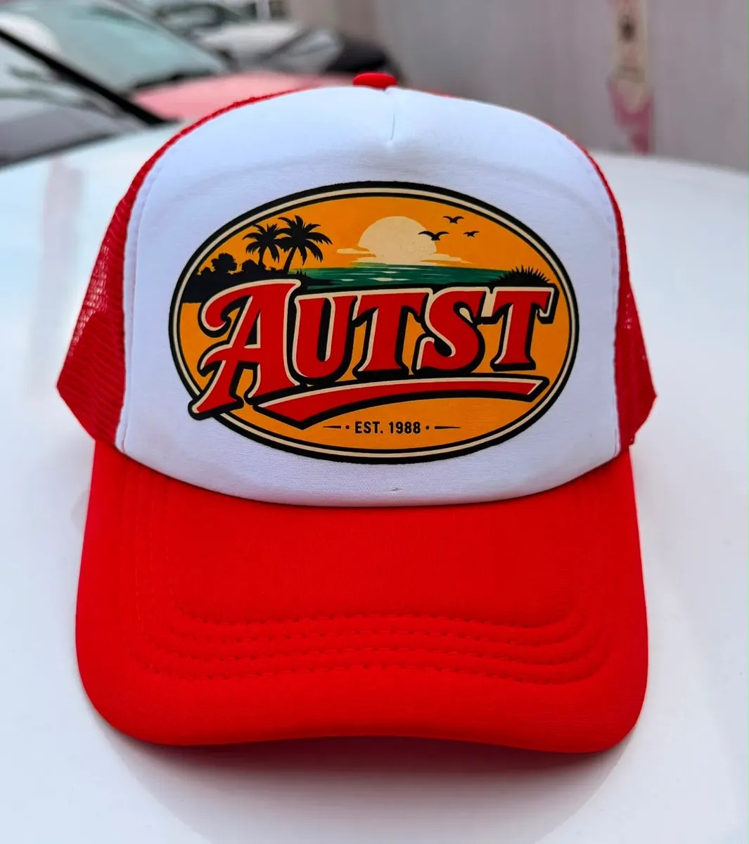 Boné Trucker AUTST Vintage Red