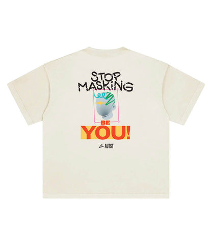 Camiseta Oversized AUTST – Stop Masking Be You